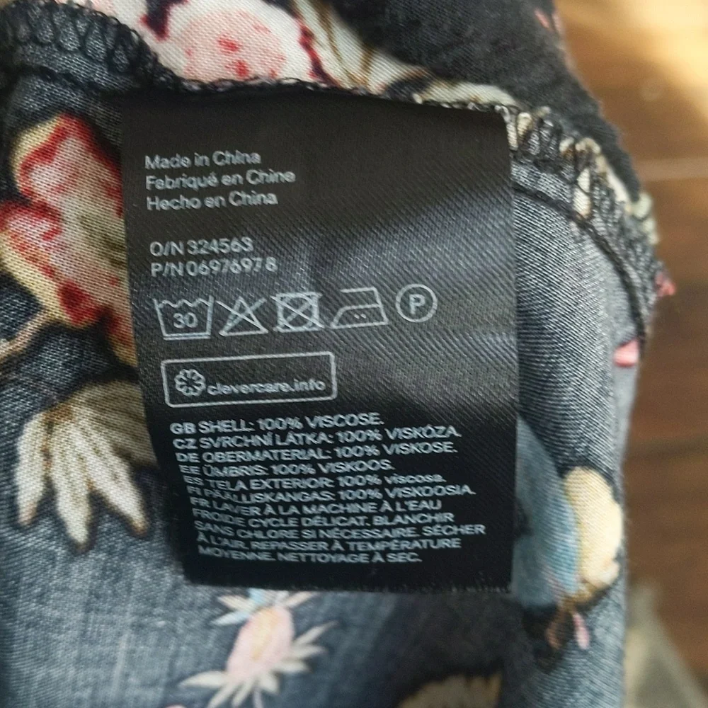 GP&J Baker X H&M Floral & Bird Tunic Dress Cottage Whimsy Garden - Women's 2 - Picture 5 of 6